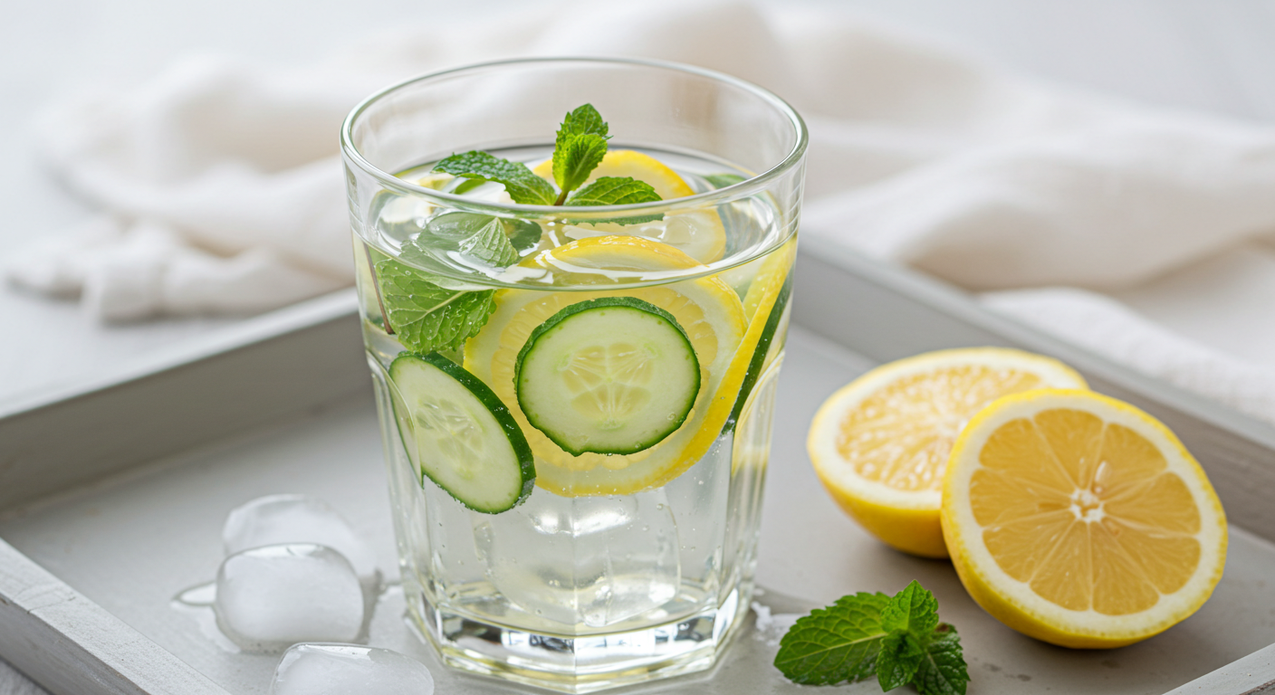 Jar of infused water